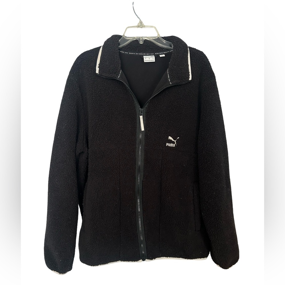 Unisex Puma Black Fleece Track Suit